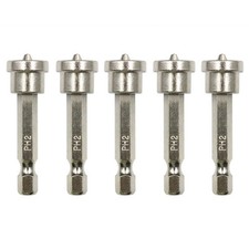 5Pcs/50mm Plasterboard Screws Locating Screwdriver Bits PH2 Drywall Dimpler Bits