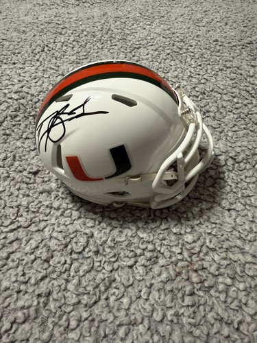 Carson Beck Autographed Signed Miami Hurricanes / Mini Helmet 4 Beckett 