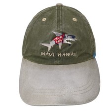 Maui Hawaii Strapback Baseball Cap Green One Size Adjustable Embroidered Ouray