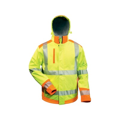 Warnschutzsoftshelljacke Rickmer Gr.S gelb/orange ELYSEE