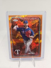 2024 Topps Chrome Update Sapphire Kirby Yates Orange /25 USCS302 Rangers
