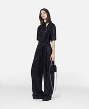 Stella McCartney Woodgrain Print Lurex Jumpsuit Dress Size 40