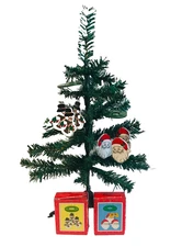 Vtg RUSS Holiday Windchimes SANTA & FROSTY Christmas Ornaments In Original Boxes