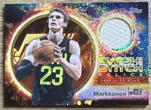 Lauri Markkanen [Holo Foil] #SST-LM 2025 Topps Swish and Stitch Relic card