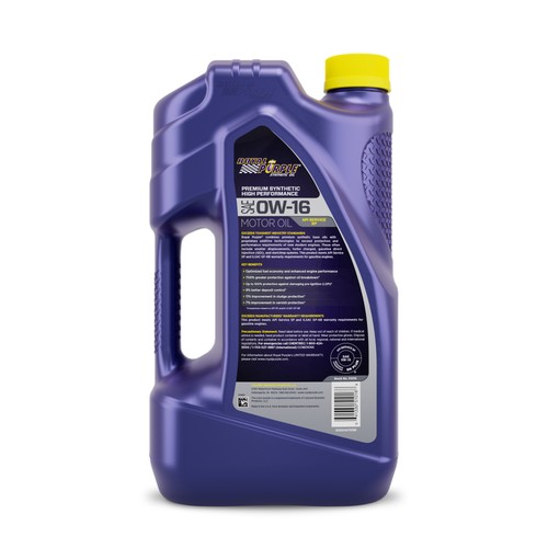Royal Purple ROY51016, One 0W16 Api Oil Full Synthetic 5 Quart Performance Parts - Picture 4 of 12
