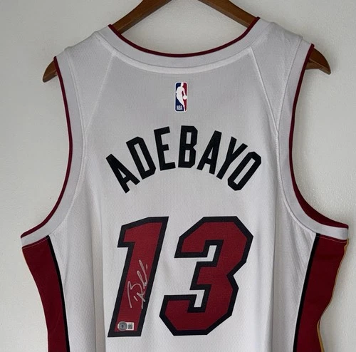 Bam Adebayo Signed Miami Heat Nike NBA Autographed Authentic Swingman Jersey BAS