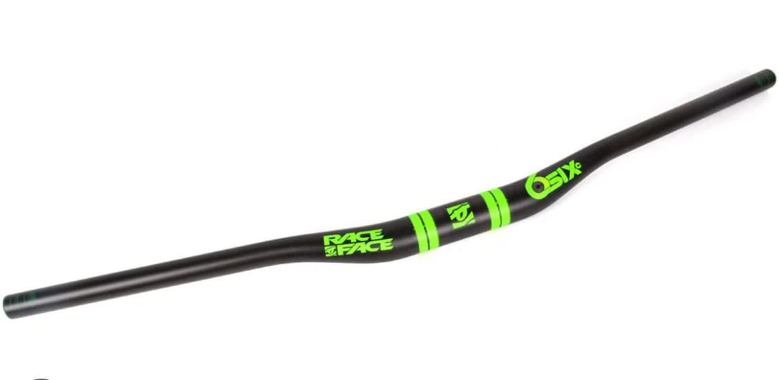 RaceFace SIXC Carbon Riser Handlebar: 35 x 820mm 20mm Rise Green