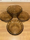 Smoke Corning By PYREX #463 Custard Cup Scalloped Edge Set Of 4 EUC