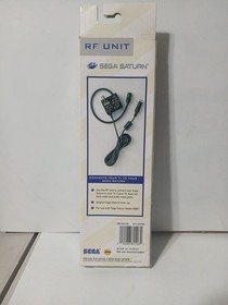 NEW IN BOX OFFICIAL SEGA SATURN RF RFU TV CORD SWITCH CABLE ORIGINAL GENUINE