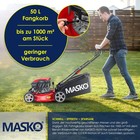 MASKO® Benzin Rasenmäher 5in1 Radantrieb EasyClean Mulchfunktion Seitenauswurf