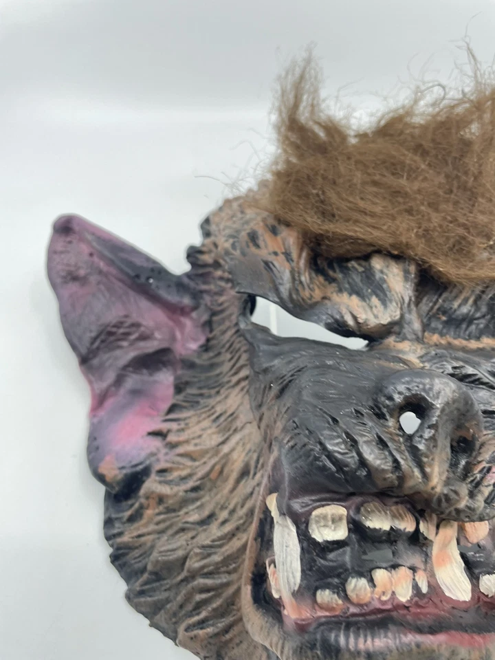 Máscara de vinil rubis lobisomem lobo máscara de Halloween lobo - Imagem 3 de 4