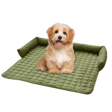 Wangda Dog Bed Mat - Washable Pet Furniture 29.5"L x 29.5"W x 0.2"Th, Green
