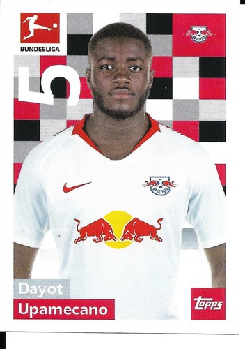 Topps Bundesliga 2018/2019 Sticker 141 Dayot Upamecano RB Leipzig