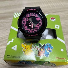 Pre-Owned CASIO Baby-G BGA-130-1BJF Black Pink Watch