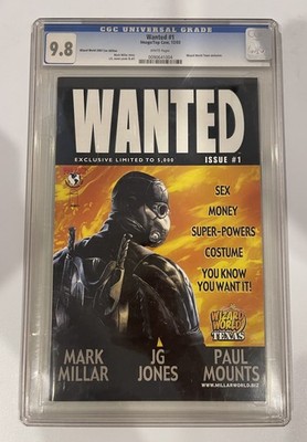 Wanted #1 CGC 9.8 Wizard World Texas 2003 Exclusive Ltd 5,000 Image Top Cow