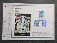 MONACO feuillet FDC 1er jour CEF N° 205 NOEL en 1982 lot MC136