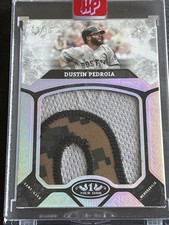 2025 Topps Tier One Baseball Prodigious Patches - DUSTIN PEDROIA 3/10 CAMO PATCH