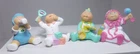 Cabbage Patch Kids Figurines Babies Rattle Bottle PVC  2"  Miniature Vintage lot