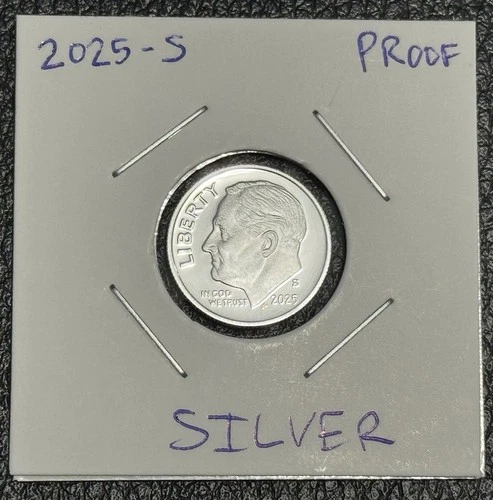 2025 S Roosevelt Dime Gem DCam Proof 99.9% Silver Just Over 200,000 Minted!