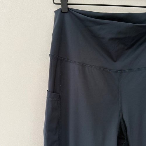 Latched Mama Womens 1X Black Side Pocket High Waisted Athletic Leggings - Picture 3 of 9