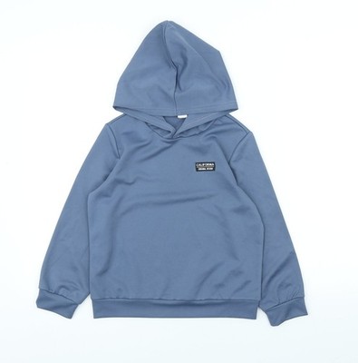 Schwarzer Pullover Hoodie Jungen UK Größe 7 Jahre SheIn