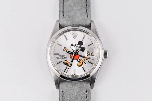 Rolex Oysterdate Precision 6694 Mickey Mouse Dial Manual Winding 1 Year Warranty