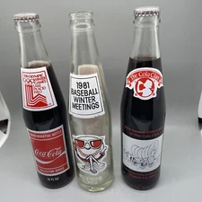 3 Coca Cola Commemorative 80’s Lake Placid,81 Bball  W. Meeting & C Convention
