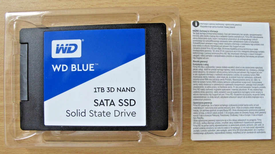 WD Blue 1TB 3D NAND SATA III 2.5 in Internal SSD drive unused Open Box - Image 3 of 4