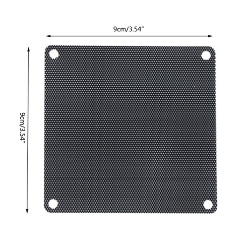 Computer Dust filter Computer Fan Filters Cooler PVC Black Dustproof for Case Co - Afbeelding 2 van 17