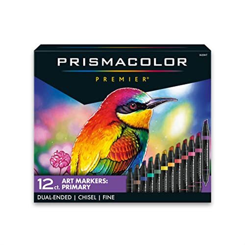 Prismacolor Premier Double-Ended Art Markers, Fine and Chise