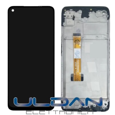 35802 - DISPLAY LCD PER OPPO A52 CPH2061 CPH2069 BLACK WITH FRAME (IPS) - Compatibile