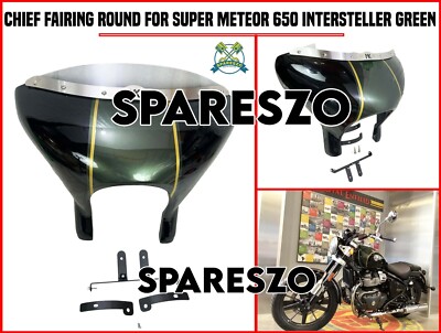 CHIEF VERKLEIDUNG RUND PASSEND FÜR ROYAL ENFIELD SUPER METEOR 650 INTERSTELLE...