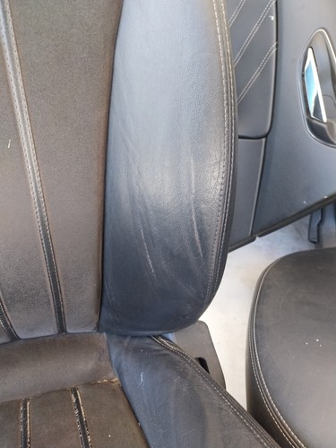 sedili lancia delta 844 + pannelli porta tappezzeria pelle nera III 2008/ 2014 - Foto 4 di 11
