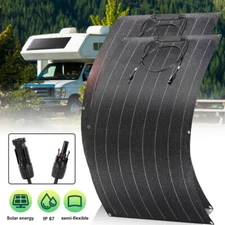 200W 400W Watt 18V Portable Flexible Solar Panel RV Camping Off-Grid Rooftop US