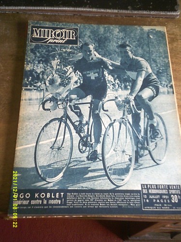 11 MIROIR SPRINT TOUR DE FRANCE 1951 BOBET KUBLER ROBIC COPPI NUMEROS SPECIAUX - Imagen 6 de 14