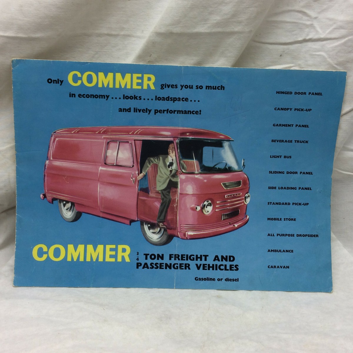 Vintage Pamphlet Commer Vehicles Vans Australia