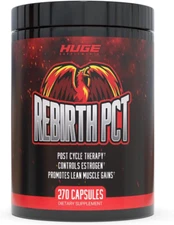Rebirth PCT Supplement for Men, Most Stacked & Complete Post Cycle Therapy Formu