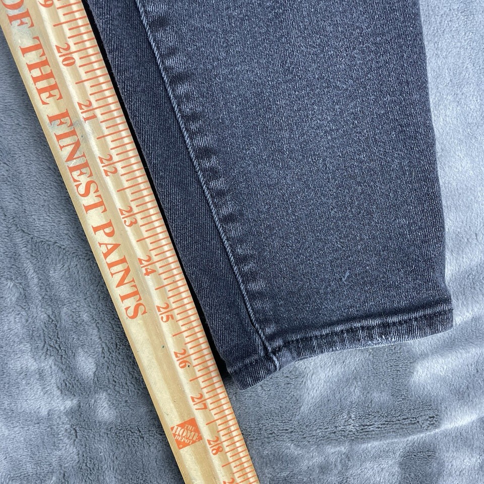 Good American Jeans Womens Size 2/26 Good Waist Black Distressed Jeans