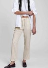 NWT Gap Linen Easy Pants with Washwell Iconic Khaki Stripe Size XL — photo 1