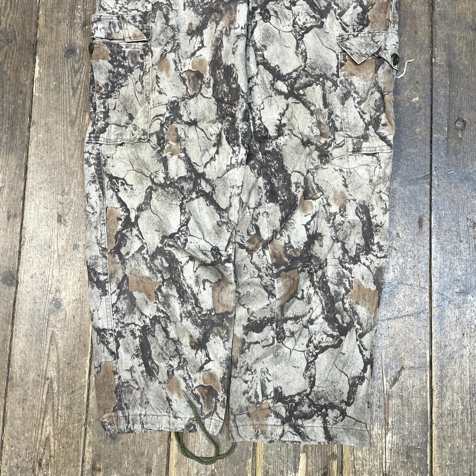 Real tree Camo Cargo Trousers Vintage Army Hunting Trousers, Green, Mens 40" image 9