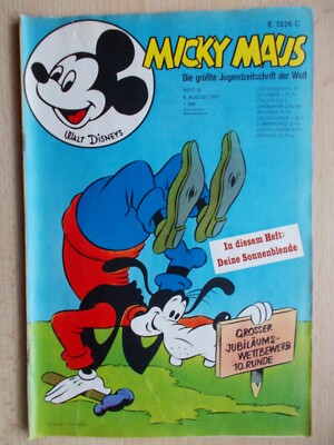 Comics, Hefte, MICKY MAUS, Band Nr. 32/1970 , ohne Beilage, Walt Disney, Ehapa