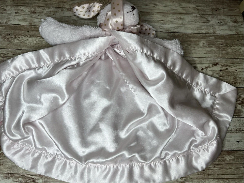 Cachorro Perro Bebé Lovey / Manta de Seguridad Juguete / Bearington Baby Collection con Satén Foto 4 de 4