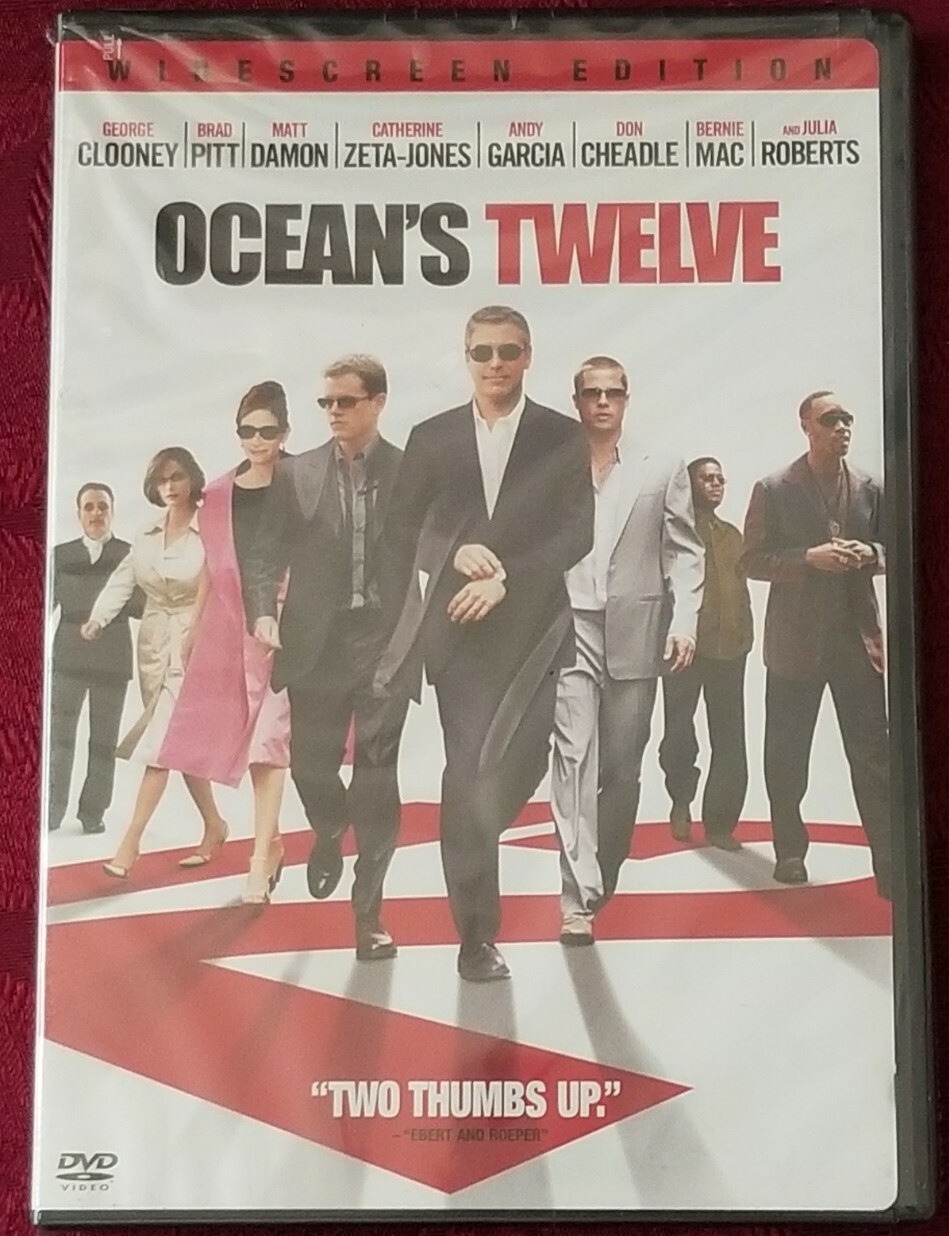 Oceans Twelve DVD (2005) BRAND NEW SEALED George Clooney Julia Roberts Brad Pitt