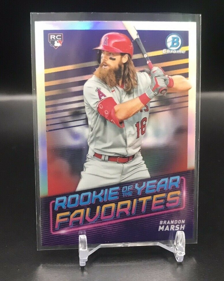 2018 bowman Brandon marsh auto リフ PSA9 2018 Bowman Chrome