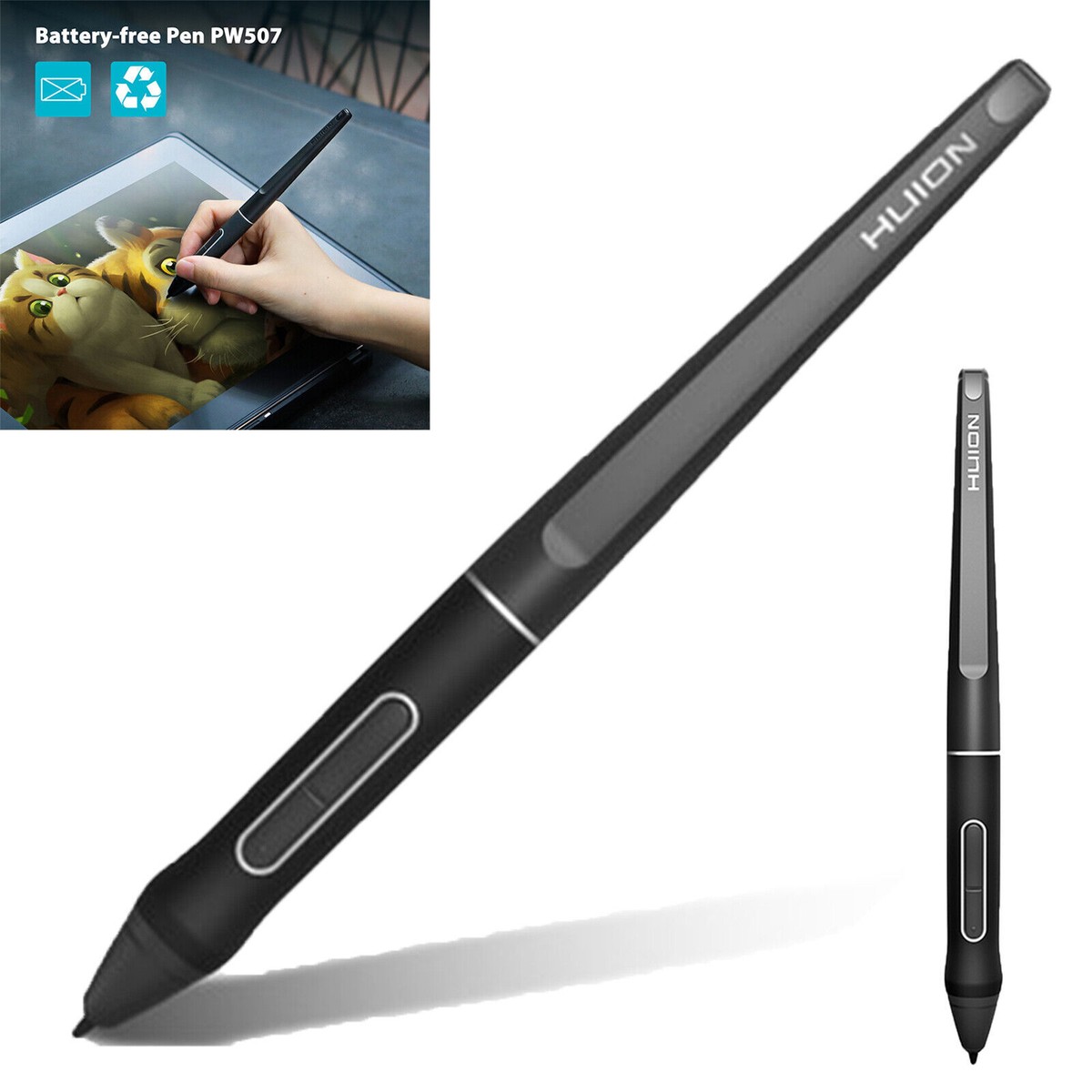 kx−pw507−s Huion Battery-Free Pen PW507 for Graphic Tablets