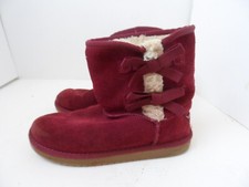 Koolaburra By UGG Plum Bow Pull On Youth Girl's Winter Boots 1019372 - Size 4