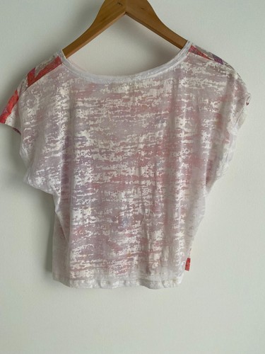 kenji Women’s / Teen Short Sleeve Tshirt / top White Pink/red Design size 8 - Picture 6 of 7