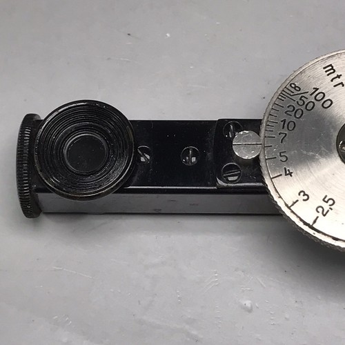 LEICA LEITZ Large Wheel Black & Nickel FONOR Rangefinder w Original Leather Case - Picture 11 of 22