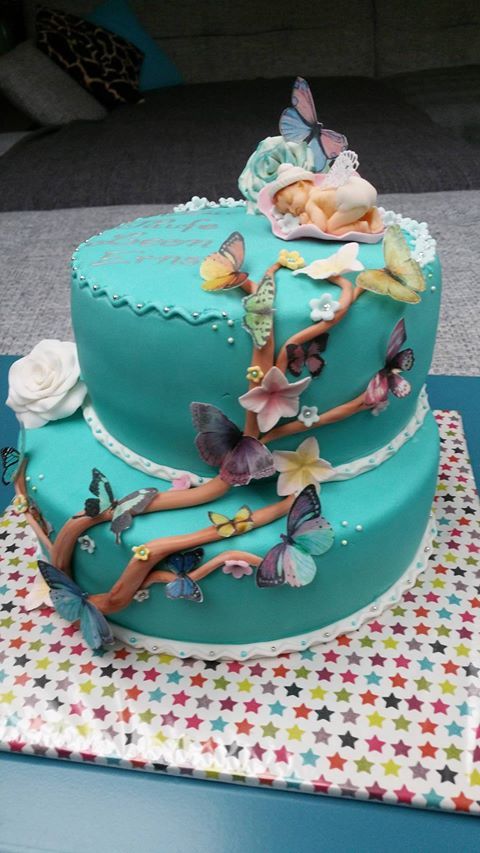 Schmetterling Essbar Tortenaufleger Party Deko Personalisiert - Foto 2