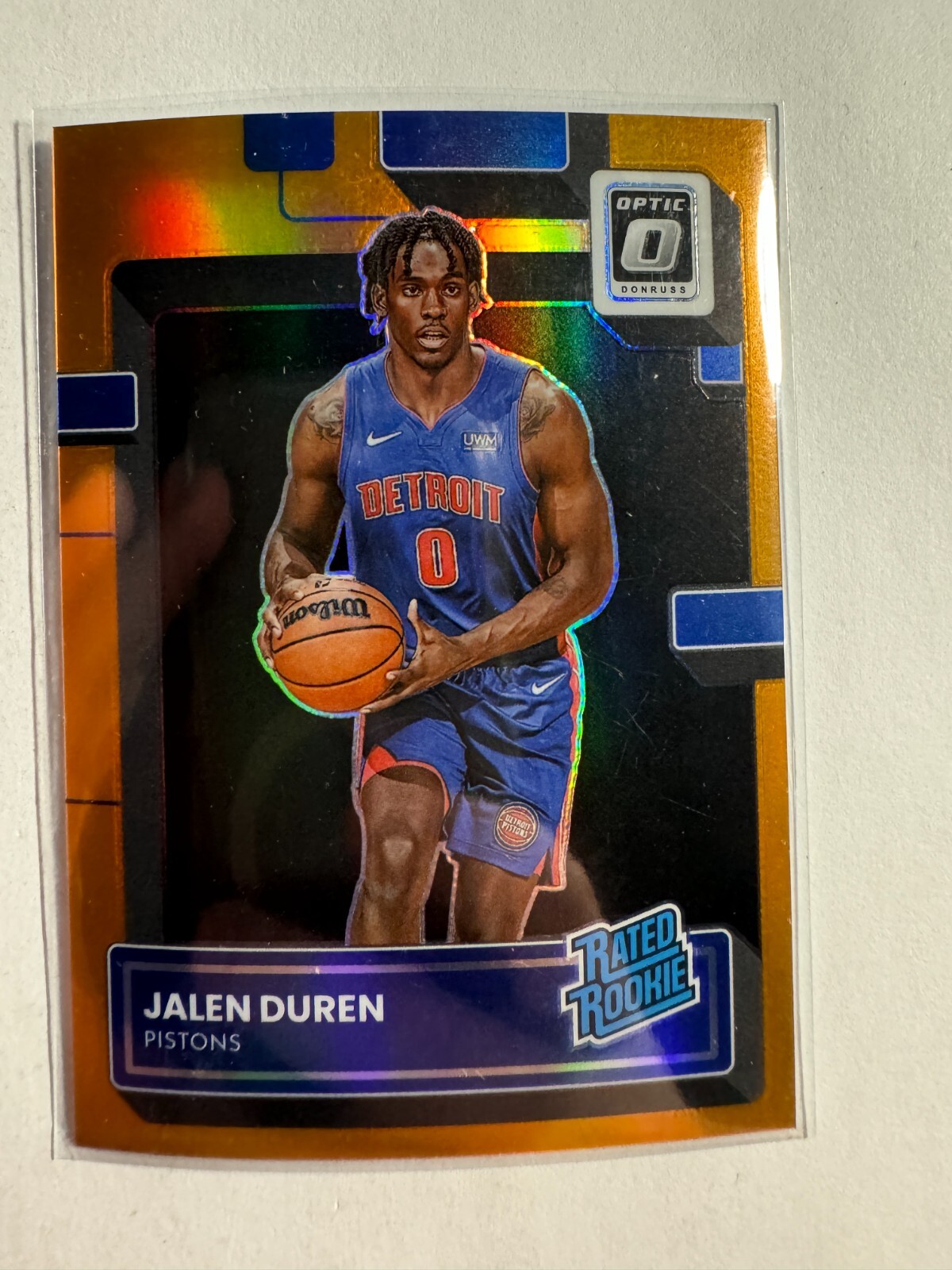 K154,295 - 2022-23 Donruss Optic Orange #227 Jalen Duren RR #/199